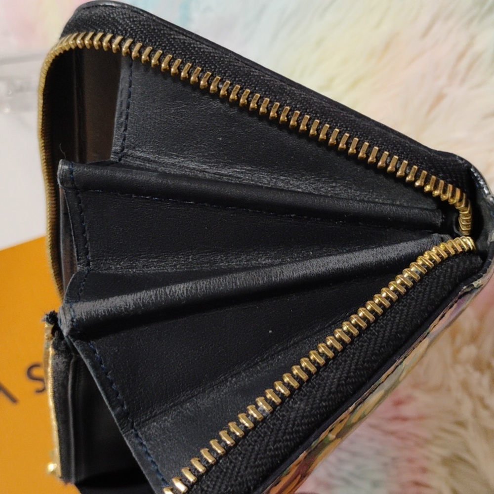 SALE! Authentic Louis Vuitton Vernis Leopard Zip Around Wallet CA0131 - Picture 14 of 16